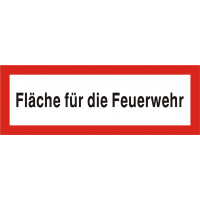 Brandschutzschild "Fläche für die Feuerwehr"