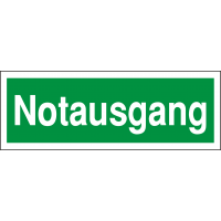 Rettungsschild "Notausgang"