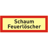 Brandschutzschild "Schaum Feuerlöscher"