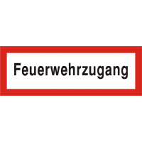 Brandschutzschild "Feuerwehrzugang"