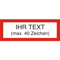 Ihr Text geplottet 1-farbig max. 40 Zeichen