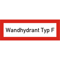 Brandschutzschild "Wandhydrant Typ F"