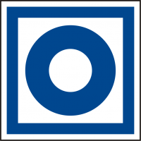 Schild "Hausmelder" -blau- nach BGV A 8 / F 08