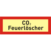 Brandschutzschild "CO 2 - Feuerlöscher"