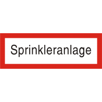 Brandschutzschild "Sprinkleranlage"