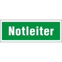 Rettungsschild "Notleiter"