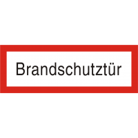 Brandschutzschild "Brandschutztür"