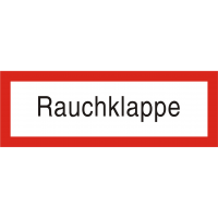 Brandschutzschild "Rauchklappe"