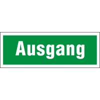 Rettungsschild "Ausgang"