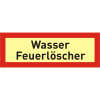 Brandschutzschild "Wasser Feuerlöscher"