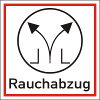 Brandschutzschild "Rauchabzug"