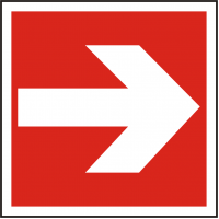 Schild "Richtungsangabe links/rechts" nach BGV A8 / F 01